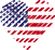 Logo of revisoesdeencontros.com USA, Heart Shaped Image of USA flag.